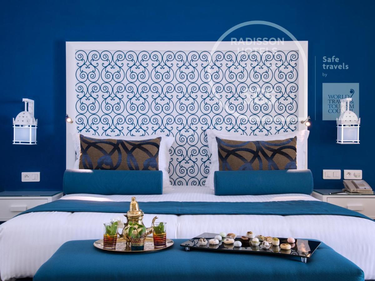 เรดิสัน บลู รีสอร์ท แอนด์ ทาลาสโซ, ฮัมมาเมต ฮัมมาเม็ต ภายนอก รูปภาพ A bedroom at Radisson Blu Hotel, Marrakech